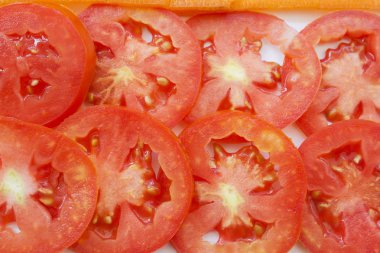 Süper sebze kırmızı domates faydaları cilt için dilim ve kilo