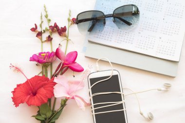 renkli buket çiçek ile hareket eden