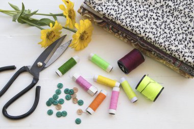 arka plan beyaz dikiş için donatım 