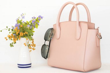 Pembe çanta koleksiyonu renkli moda kadın için