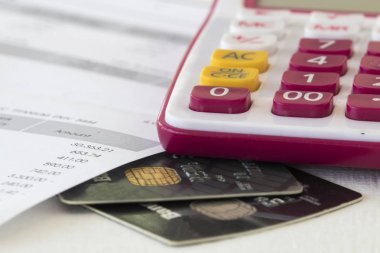 Belge aylık banka onay ödeme için kredi kartı