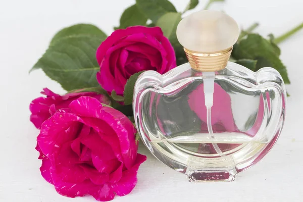 Krása Kůže Tváří Kosmetické Make Životní Styl Ženy Růžové Růže — Stock fotografie
