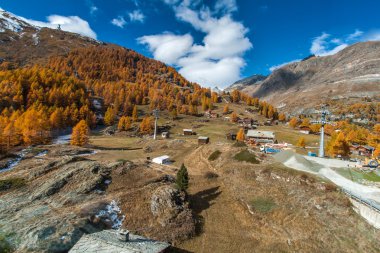 Zermatt, Alpler sonbahar Panorama