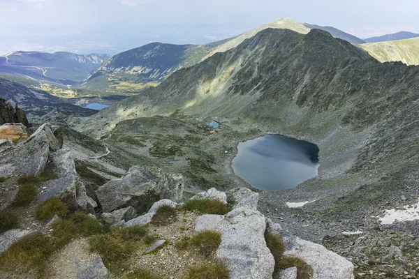 Ledenoto (Ice) Lake from Musala Peak, Rila mountain — Stock Photo, Image