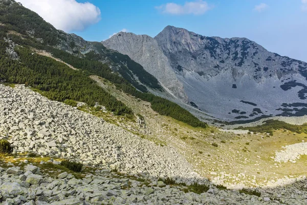 景观与 Sinanitsa 和莫明的山峰，皮林山 — 图库照片