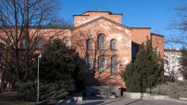 Sofia, Bulgaristan - 20 Aralık 2016: Aziz Sofya Kilisesi fotoğraf şaşırtıcı