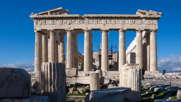 Vista surpreendente de O Parthenon na Acrópole de Atenas, Greece — Fotografia de Stock