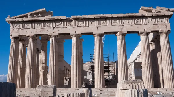 아크로폴리스의 아테네, 그리스의 파르테논의 놀라운 보기 — 스톡 사진