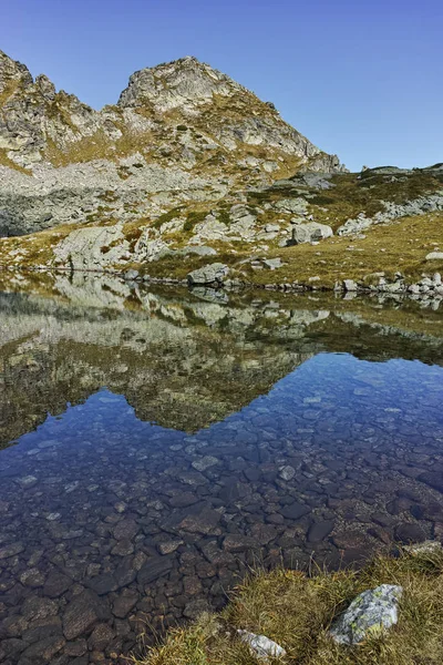 Paisagem incrível de lagos Elenski e pico de Malyovitsa, Montanha Rila — Fotografia de Stock