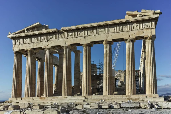 아테네, 아 티 카의 아크로폴리스에 파르테논 신전 — 스톡 사진