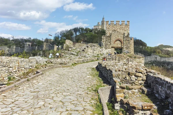 Veliko Tarnovo, Bulgaristan - 9 Nisan 2017: Ortaçağ kale Tsarevets kalıntıları
