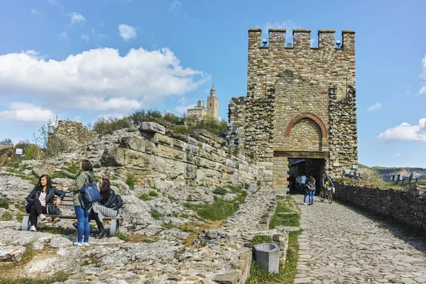 Veliko Tarnovo, Bulgaristan - 9 Nisan 2017: Ortaçağ kale Tsarevets kalıntıları