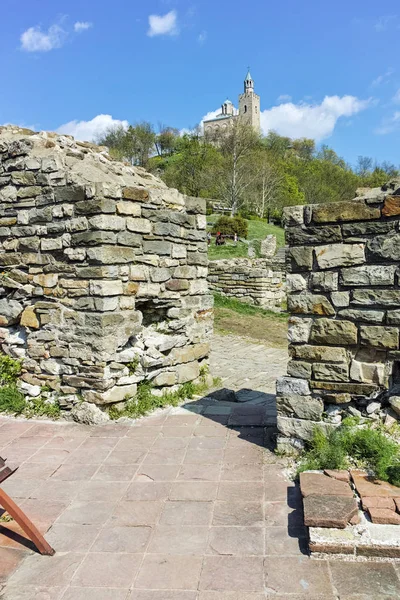 Βέλικο Τάρνοβο, Βουλγαρία - 9 Απριλίου 2017: ερείπια από το μεσαιωνικό φρούριο Tsarevets — Φωτογραφία Αρχείου
