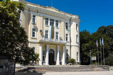 Plovdiv, Bulgaristan - 10 Haziran 2017: Bina, askeri kulüp şehir Plovdiv