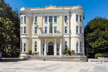 Plovdiv, Bulgaristan - 10 Haziran 2017: Bina, askeri kulüp şehir Plovdiv