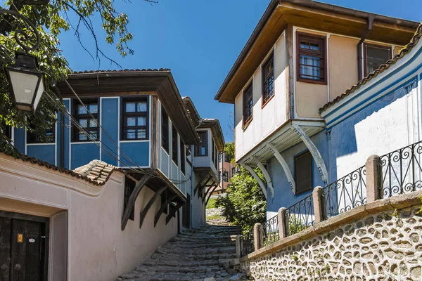 Plovdiv, bulgaria - 10. Juni 2017: Haus aus der Zeit der bulgarischen Wiedergeburt in der Altstadt von plovdiv — Stockfoto