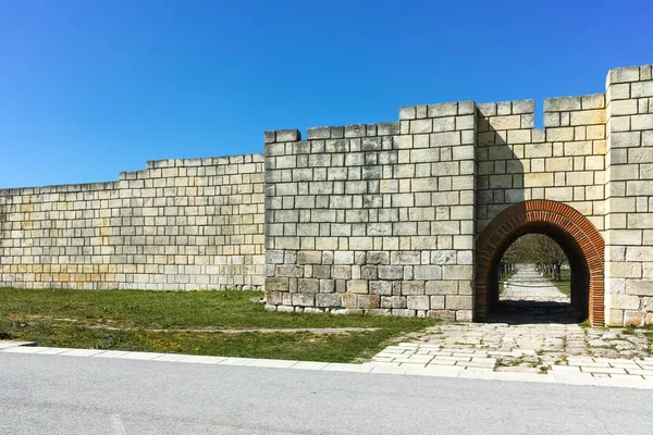 Руїни столиці на перший болгарської імперії фортеця Pliska, Шумен регіону — стокове фото