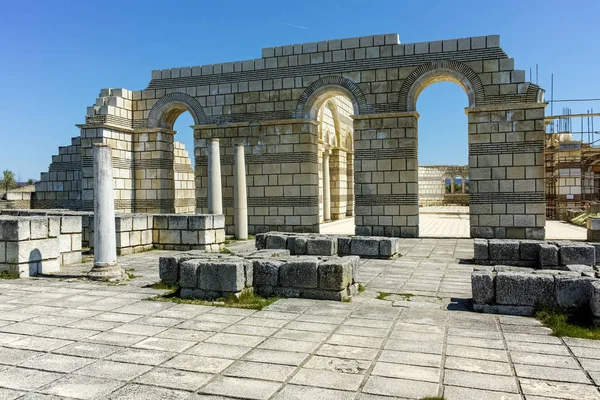 Büyük Bazilikası kalıntıları ilk Bulgar İmparatorluğu Pliska başkenti yakınındaki