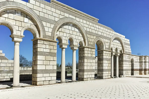 Büyük Bazilikası kalıntıları ilk Bulgar İmparatorluğu Pliska başkenti yakınındaki