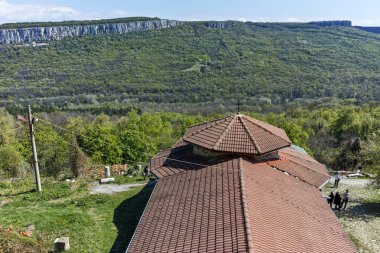 Başkalaşım Manastırı, Veliko Tarnovo, Bulgaristan - 9 Nisan 2017: Tanrı, Bulgaristan kutsal başkalaşım Ortaçağ Ortodoks Manastırı