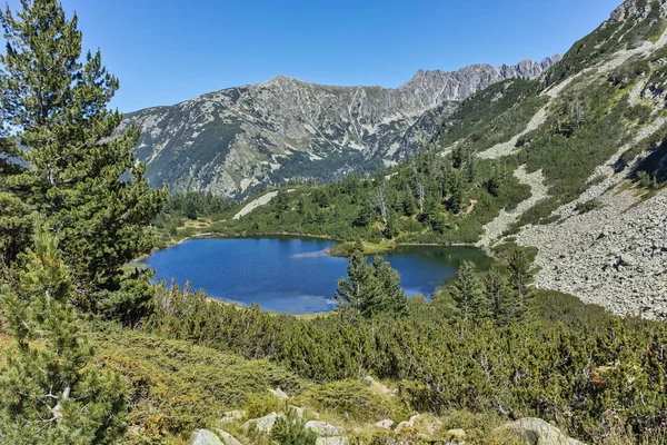 Amazing Landscape dengan danau Fish Vasilashko, Pirin Mountain — Stok Foto