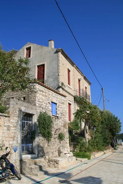 Frikes Köyü, Ithaca, Yunanistan inanılmaz görünümünü