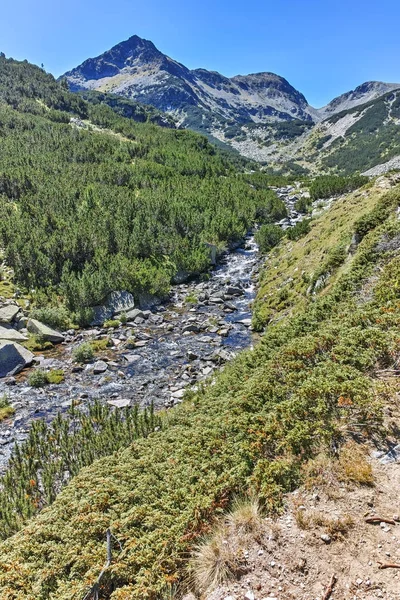 Valyavitsa Nehri ve Valyavishki Kınalı tepe, Pirin Dağı ile muhteşem manzara