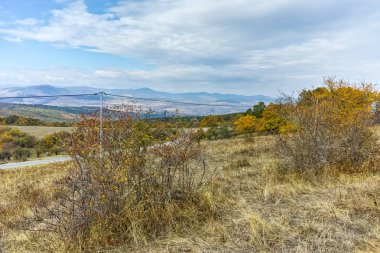 Cherna Gora dağın, Pernik bölgesi sonbahar manzara