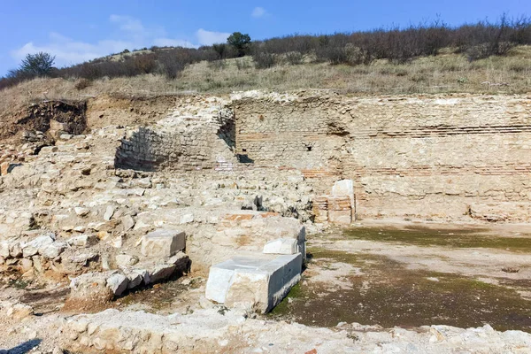 Ruinas de la antigua ciudad Heraclea Sintica - construida por Felipe II de Macedonia, Bulgaria — Foto de Stock