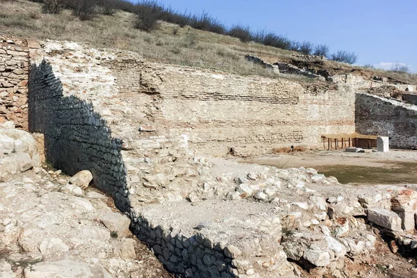 Ruinas de la antigua ciudad Heraclea Sintica - construida por Felipe II de Macedonia, Bulgaria — Foto de Stock