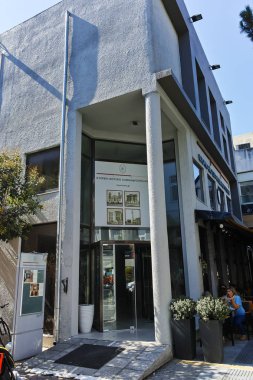 Dedeağaç, Yunanistan - 23 Eylül 2017: Dedeağaç şehri, Doğu Makedonya ve Trakya tipik sokakta