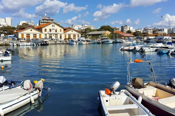 Aleksandropolis, Grecja - 23 września 2017: Port i panoramę do miasta Aleksandropolis, Macedonia Wschodnia i Tracja — Zdjęcie stockowe