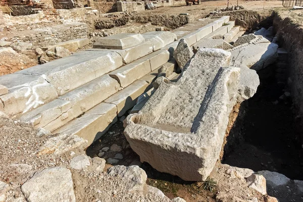 Ruins of ancient city Heraclea Sintica - built by Philip II of Macedon, Bulgaria — Stock Photo, Image