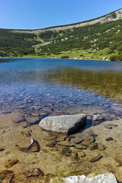 Panorama pemandangan Bezbog Lake, Pirin Mountain — Stok Foto