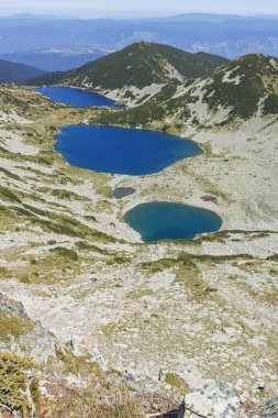 Kremenski göller Dzhano tepe, Pirin Dağı, Bulgaristan üzerinden muhteşem manzara