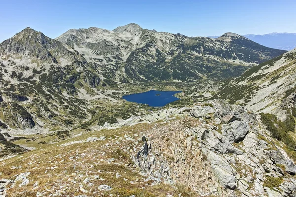 Paesaggio Incredibile Del Lago Popovo Cima Polezhan Dal Picco Dzhano — Foto Stock