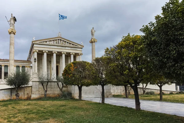 Prachtig Uitzicht Van Academie Van Athene Attica Griekenland — Stockfoto