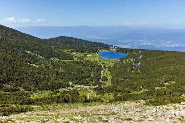 Amazing Summer Panorama Sekitar Danau Bezbog Pirin Mountain Bulgaria — Stok Foto