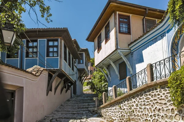 Plovdiv Bulgarie Juin 2017 Maison Période Renouveau Bulgare Rue Dans — Photo