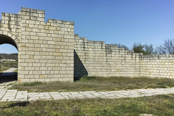 Ερείπια Της Πρωτεύουσας Της Πρώτη Βουλγαρική Αυτοκρατορία Μεσαιωνικό Οχυρό Μεγάλη — Φωτογραφία Αρχείου