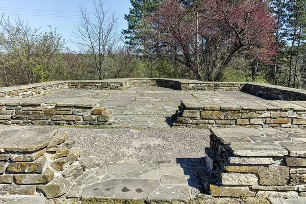 Ruines Capitale Premier Empire Bulgare Forteresse Médiévale Grand Preslav Veliki — Photo