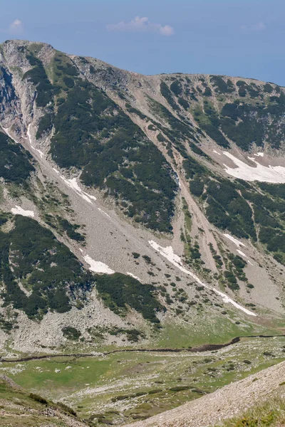 Panorama Vihren tepe bölgesinden Pirin Dağı, Bulgaristan