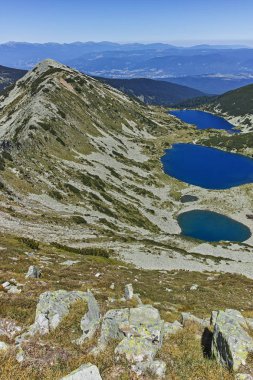 Kremenski göller Dzhano tepe, Pirin Dağı, Bulgaristan üzerinden muhteşem manzara