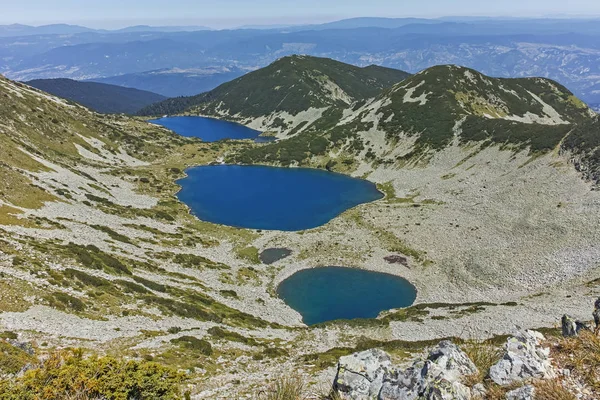 Pemandangan Yang Menakjubkan Dari Danau Kremenski Dari Puncak Dzhano Pirin — Stok Foto