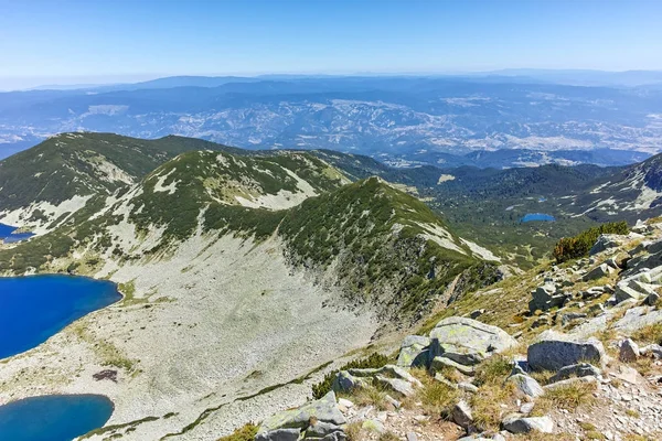 Pemandangan Yang Menakjubkan Dari Danau Kremenski Dari Puncak Dzhano Pirin — Stok Foto