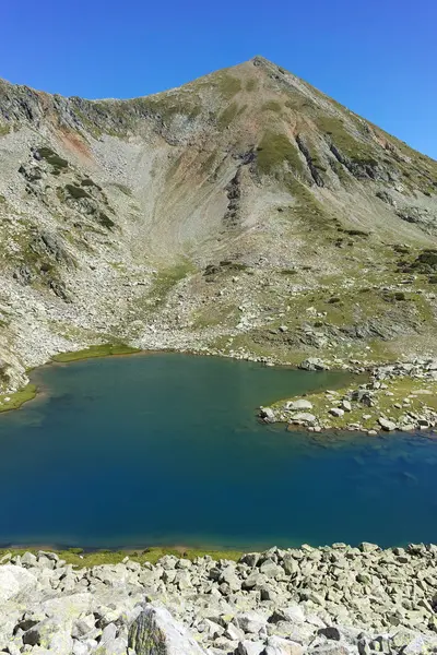 Niesamowity Krajobraz Argirovo Jeziora Pobliżu Dzhano Szczyt Góry Pirin Bułgaria — Zdjęcie stockowe