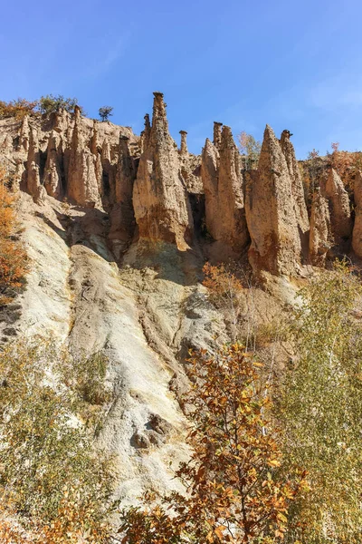 Csodálatos Őszi Táj Rock Formáció Ördög Város Radan Mountain Szerbia — Stock Fotó