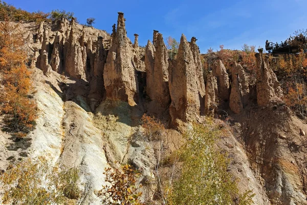 Csodálatos Őszi Táj Rock Formáció Ördög Város Radan Mountain Szerbia — Stock Fotó