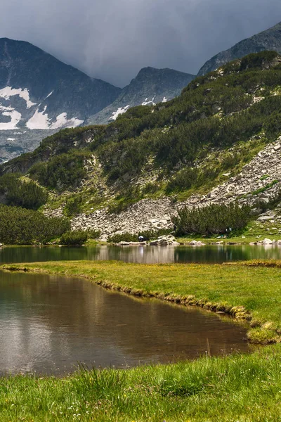 Increíble Paisaje Del Lago Muratovo Montaña Pirin Bulgaria — Foto de Stock