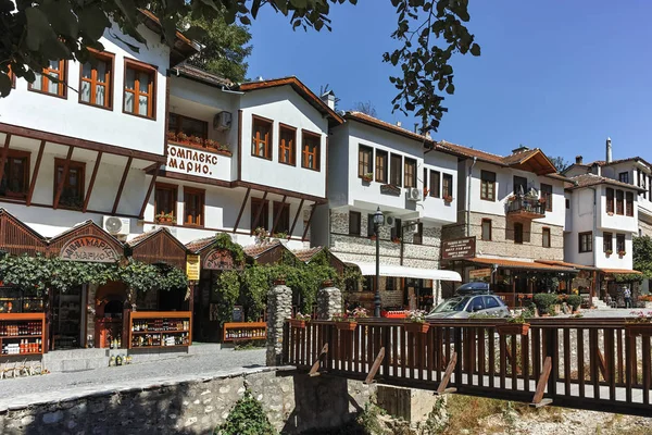 Melnik Bulgarien September 2017 Panorama Med Gamla Hus Staden Melnik — Stockfoto